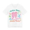 Salty Hair Sandy Boots Beach Tee Coastal Summer T-Shirt