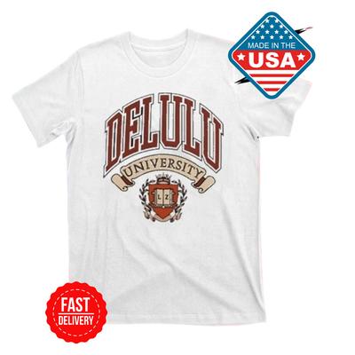 NEW Layze Merch Delulu University Student T-Shirt Cute Hot Unisex Shirt Inspired Unisex T-Shirt