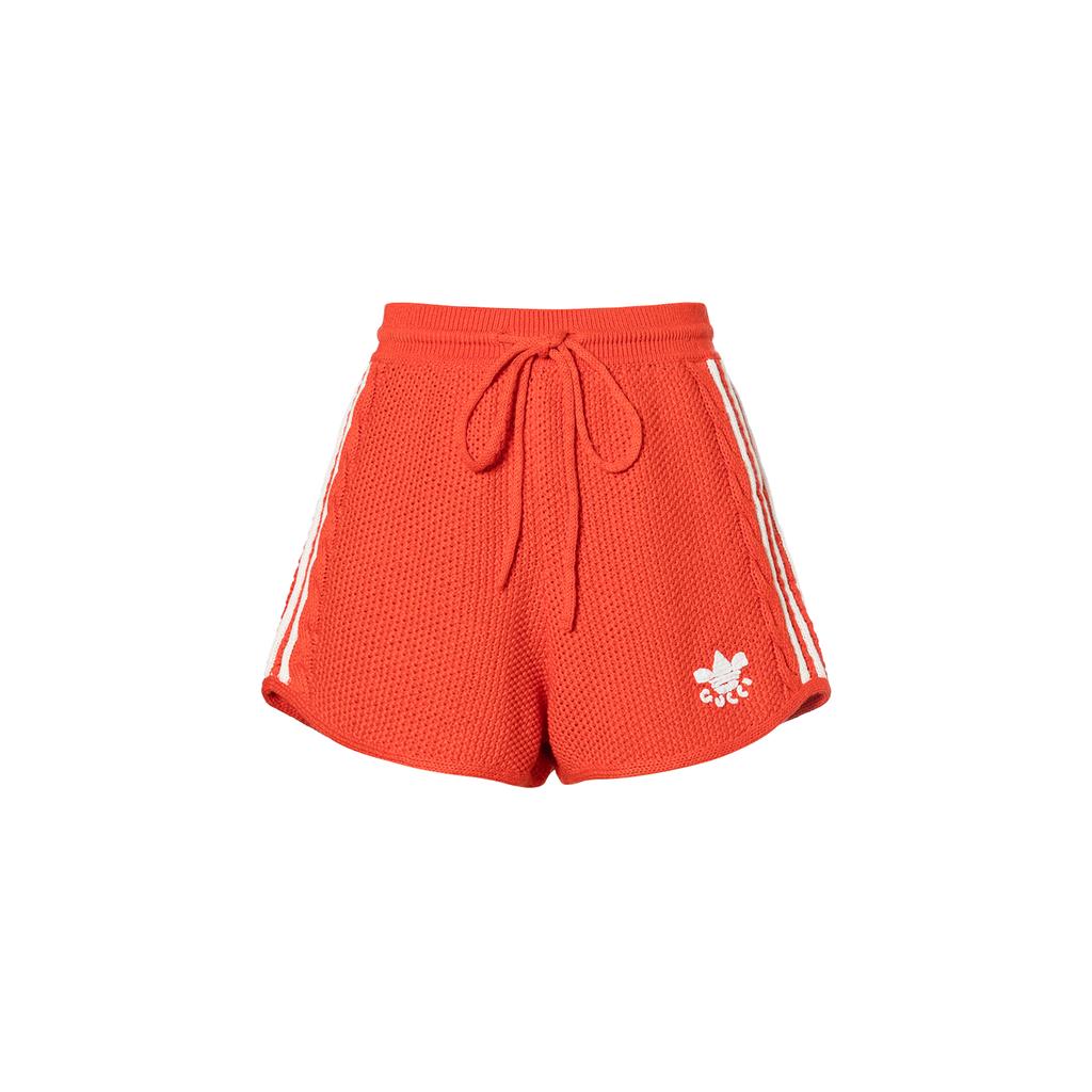 adidas Knit Shorts Red Women Bottoms 693835-XKCDJ-6429