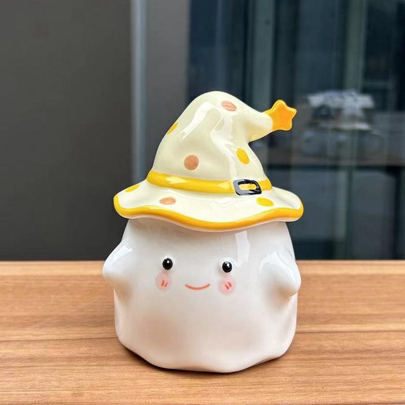 

Halloween Household Ceramic Cup Birthday Gift Ghost Mug Gift for Women Souvenir Christmas Cup 301-400ml