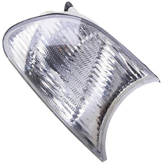 Front Corner Light Housing 63126904299 63126904300, Side Marker Light Lens Cover, 1998-2001 Compatible with BMW E46 2-Door - Clear Lens