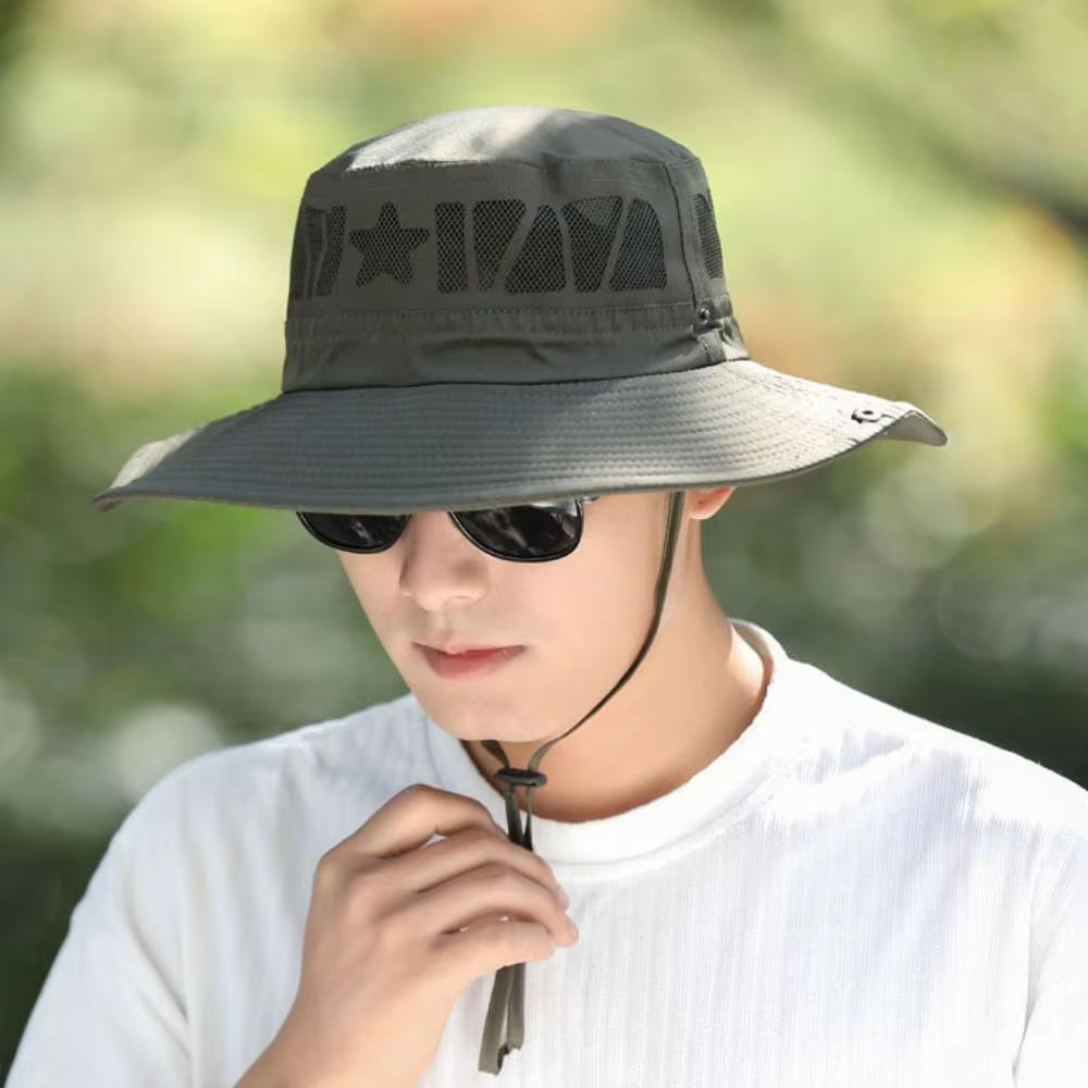 Nylon Fisherman's Hat Quick-dry Portable Hiking Cap Fashion Sun Hat  Summer