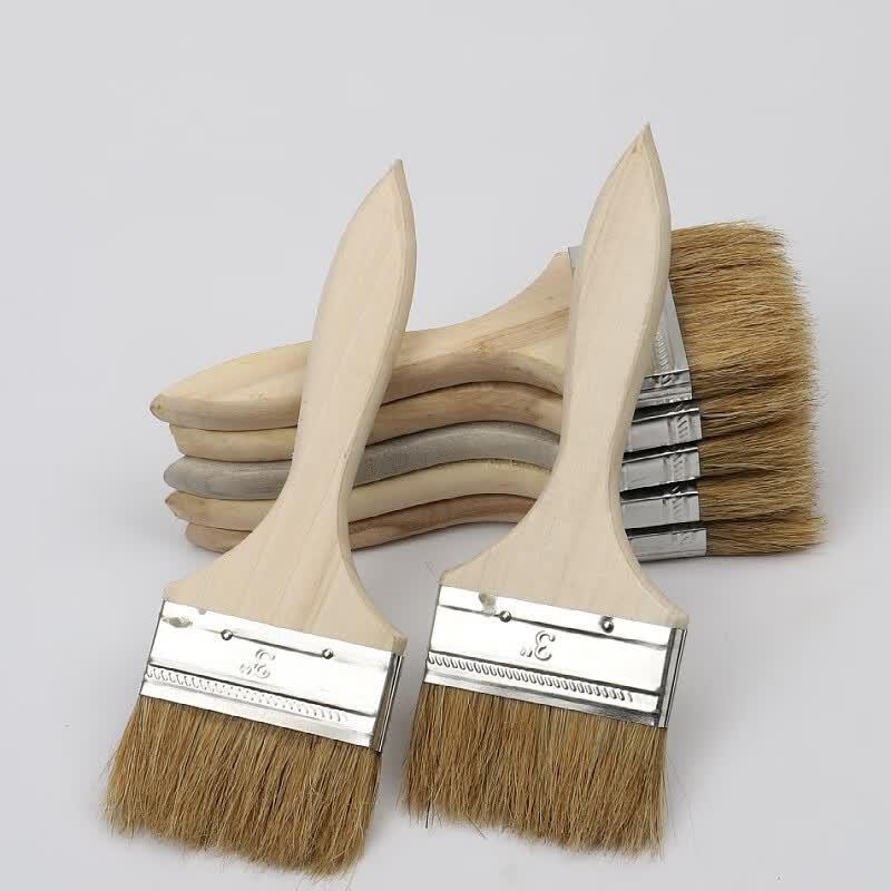 Wooden Handle Boar Bristle Paint Brush