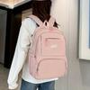 Fashion Casual Solid Color Backpack Unisex School Bag