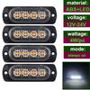 12V - 24V 4LED Car Warning Light Grill Breakdown Light Car Truck Trailer Beacon Lamp Side Light For Cars  Malfunction Light