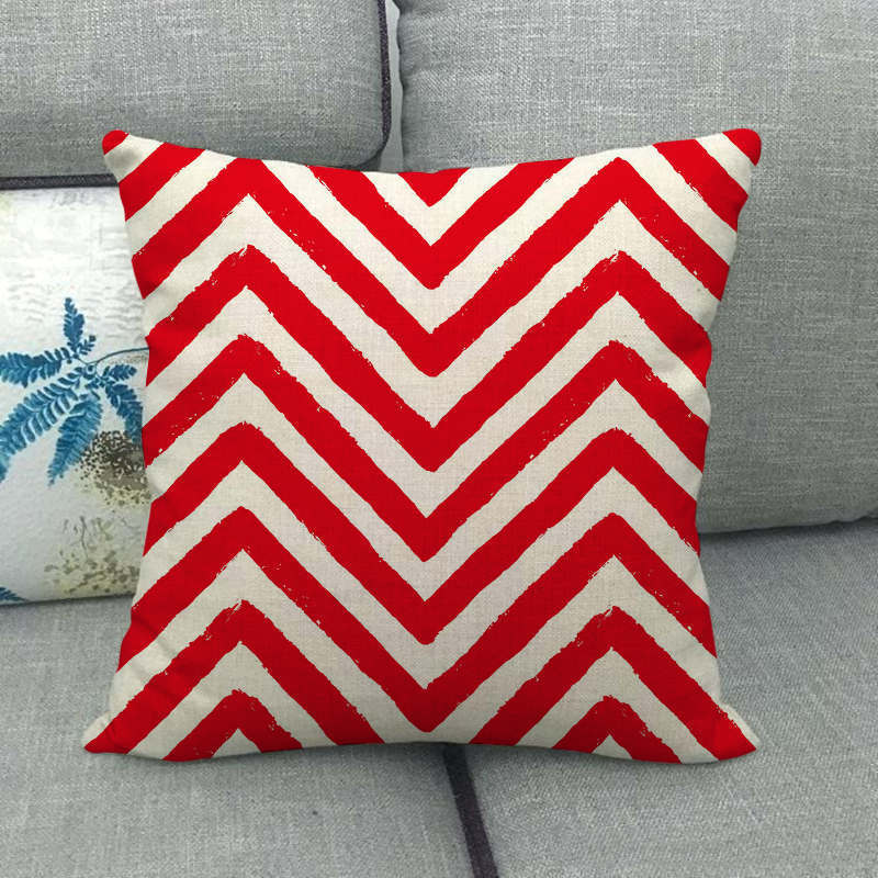 Simple Wave, Star and Rose Pattern Digital Printing Short Plush Pillow Covers for Car Sofa Office Cushion Cover Home Goods