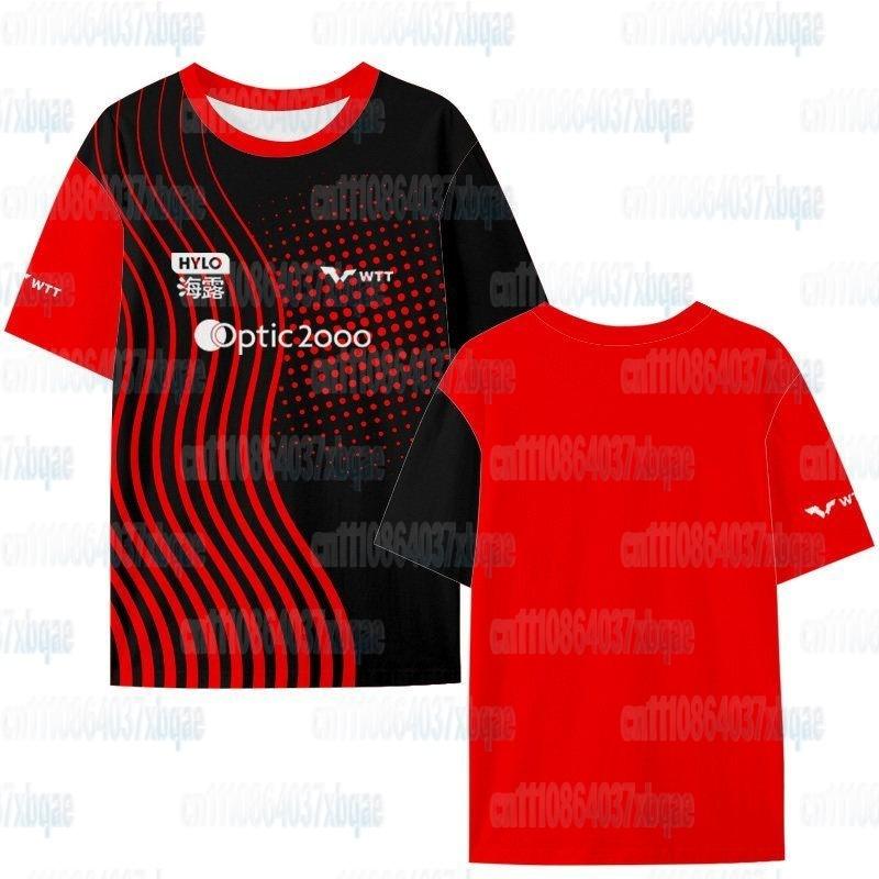 Lebrun Fefe Ice Silk Short Sleeve T-Shirt Quick Dry Competition Uniform Half Sleeve Fanwear Loose Fit Sporty FamilyMatching