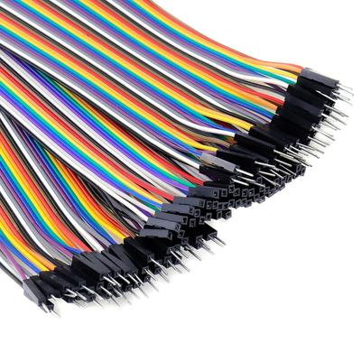 Antrader 240pcs 40pin Multicolored Jumper Wires,10CM+20CM Male/Female Robot Ribbon Cables Kit for DIY Raspberry