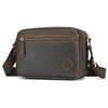 2026 Men Handmade Top Grain Leather Crossbody Bag, Fashion Casual Horizontal Commuter Mini Shoulder Bag Trendy Small Sling Purse