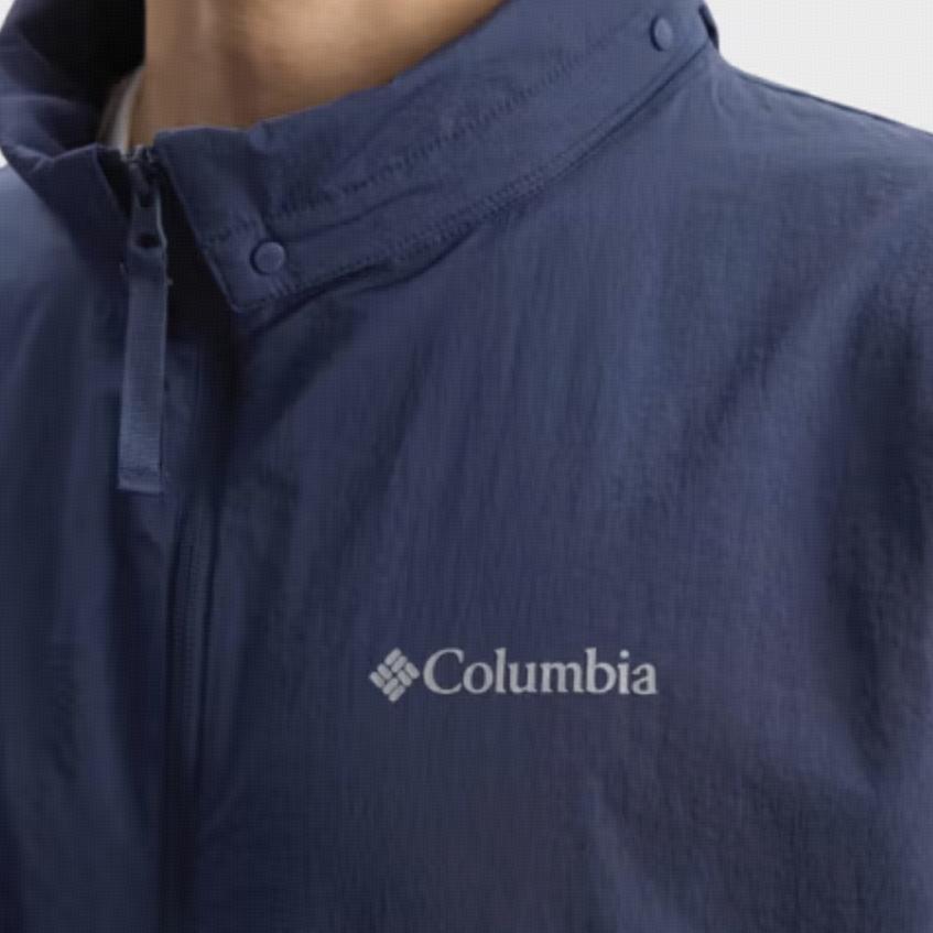 Columbia Breathable And Quick Dry Abrasion Resistant Cooling UV Protection Sun Protection Clothing Men's Blue XE4920-466