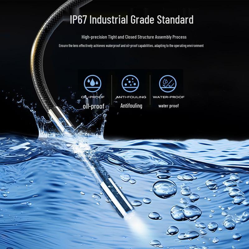 360° Rotating Industrial Endoscope with 6mm HD Camera for Automotive Engine Inspection