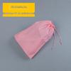 Frosted Black Drawstring Bag - Portable Sun Protection Travel & Storage Solution
