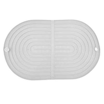 Multifunctional Dish Drying Mat Foldable Dish Drying Pad Heat Insulation Cup Pot Mat for KitchenWhite