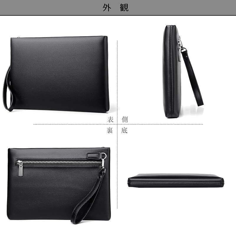[FSD.WG] Clutch Bag for Men and Women - Stylish, Popular, Second Bag, Handheld, Leather, Lightweight, Formal, Wedding, Funeral, Party, Brand
