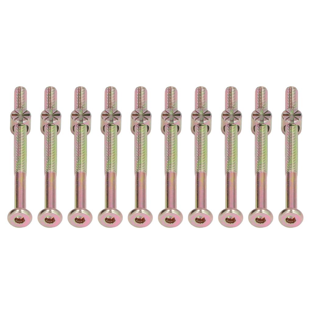 10 Sets Baby Bed Crib Screw M6 Galvanized Stainless Steel Hex Socket Head Cap Screws Hardware Kit
