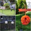 BESPORTBLE Outdoor Shepherds Hooks, 24Inch Garden Stakes In-Ground Shepherds Hook - Metal Hook for Bird Feeders,Hanging Plant