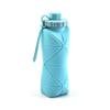 600ml Silicone Foldable Water Bottle for Sports Reusable Leakproof Water Bottle with Rope Collapsible Water Bottle
