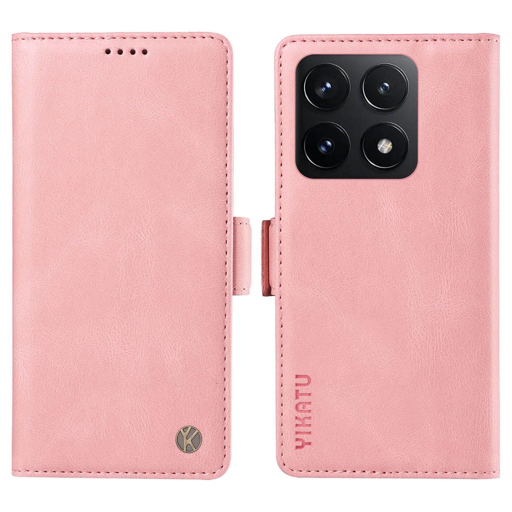 YIKATU YK-005 For Xiaomi 14T Case PU Leather Wallet Phone Cover Skin Touch Feeling