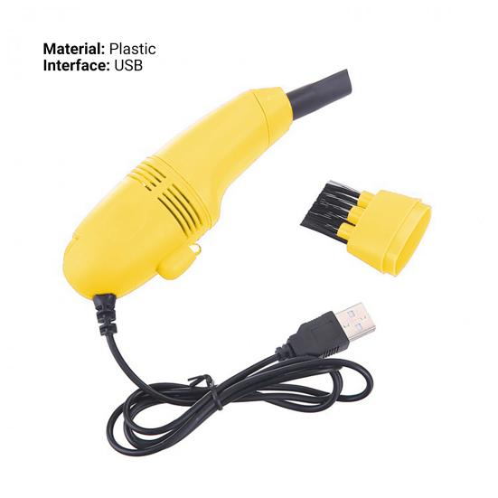 Keyboard Cleaner Strong Suction Portable Mini USB Vacuum Handheld Keyboard Dusting Brush for Computer