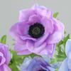 Multicolor Corn Poppy Artificial Flower Green Leaves Faux Flower Fake Flower  Home Decoration