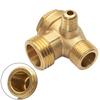 1 stücke Luft Kompressor 3-Port Messing Gewinde Überprüfen Ventil Connector Tools