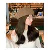 Black Beret Female Spring Autumn Painter Hat Female Small Octagonal Hat Big Headcircumference