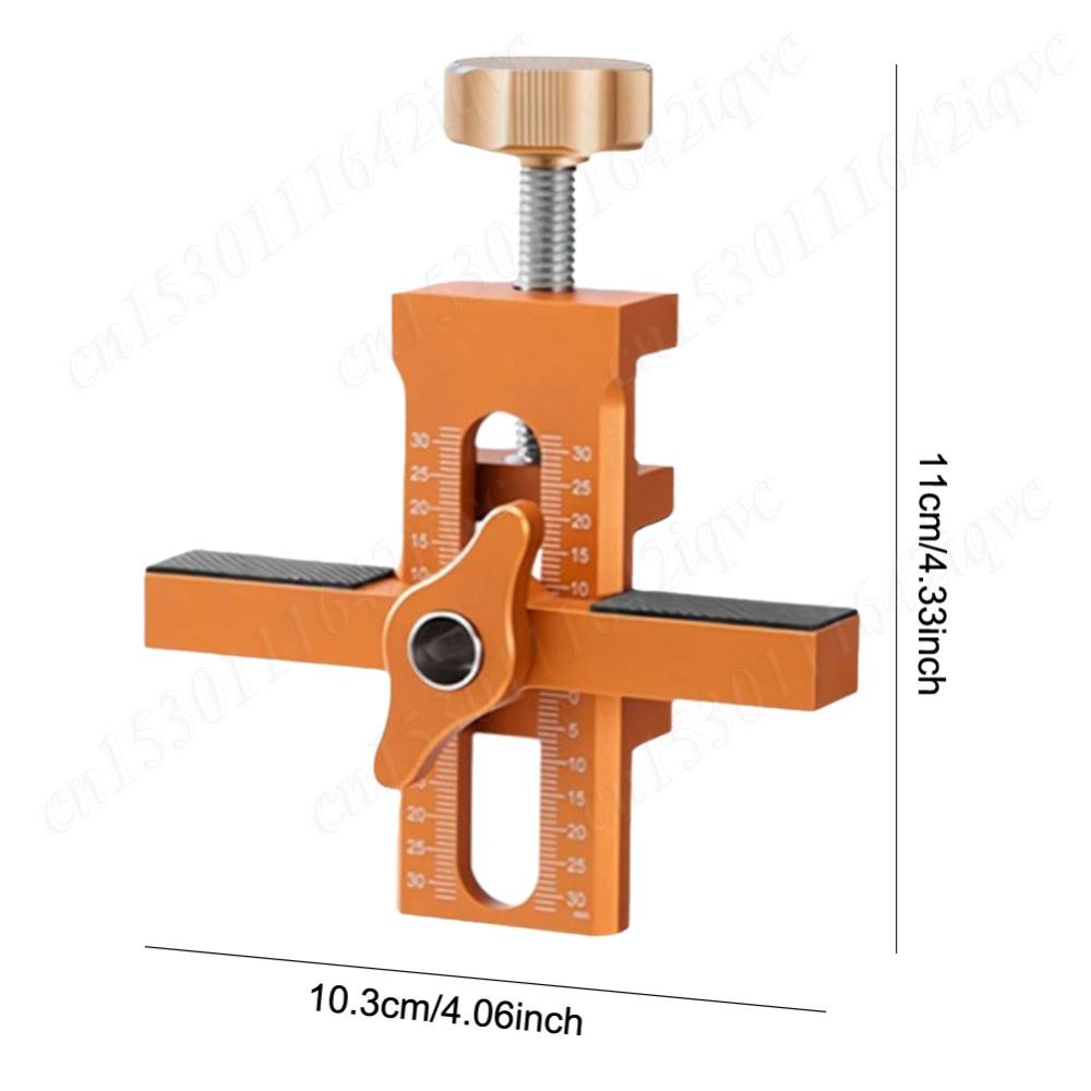 Adjustable Cabinet Door Mounting Jig Door Panel Install Rebounding Device Drilling Tool DIY Woodworking Installing Cabinets Tool
