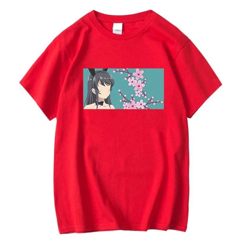 New Sexy Bunny T-shirt Anime Hentai Kawasaki Mai Sakurajima Waifu Japan Harajuku Harajuku Unisex Shirt New