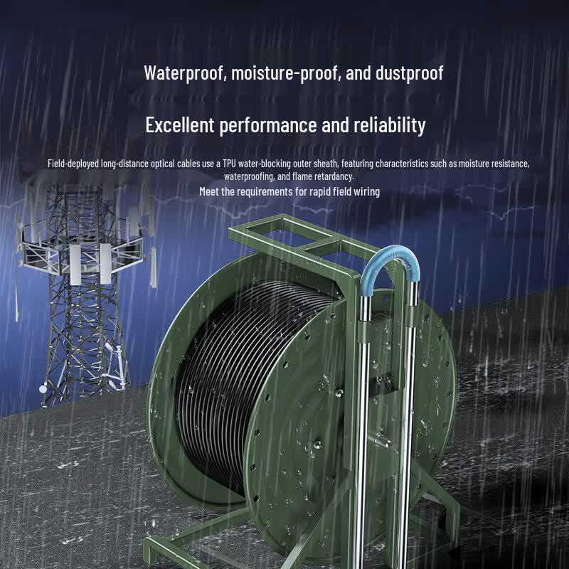 SAMZHE FC-FC Single-mode 4-Core Armored Field Fiber Optic Cable
