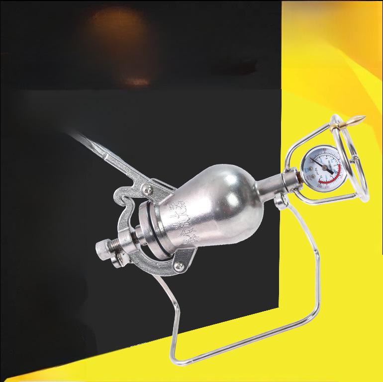 Hand-Cranked 304 Stainless Steel Popcorn Maker - Gourd-Shaped Pressure Cooker