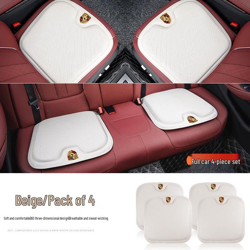 Porsche Sitzzubehör: Ganzjahres-Kissen & Lendenwirbelstützen für Cayenne, Macan, Panamera, 718