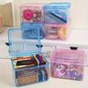 1Pc Flip-Top Storage Box, Suitable for Jewelry And Cosmetics, Modern Plastic Organizers with Dust Covers, Home Storage
