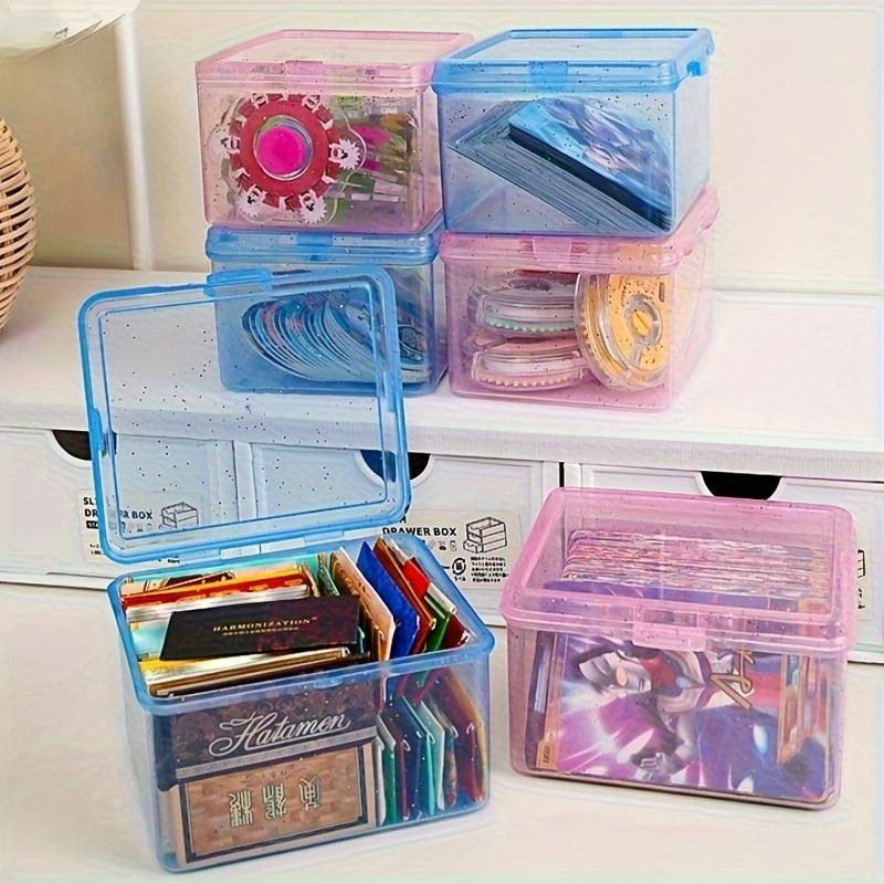 1Pc Flip-Top Storage Box, Suitable for Jewelry And Cosmetics, Modern Plastic Organizers with Dust Covers, Home Storage
