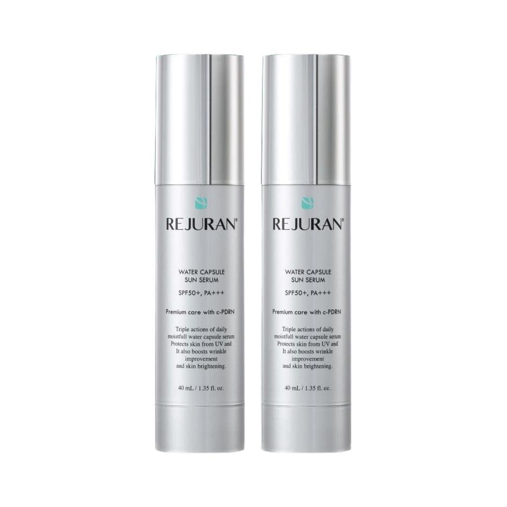 REJURAN Healer Water Capsule Sun Serum SPF50+ PA+++ for Hydration & UV Protection, 40ml (Pack of 2)