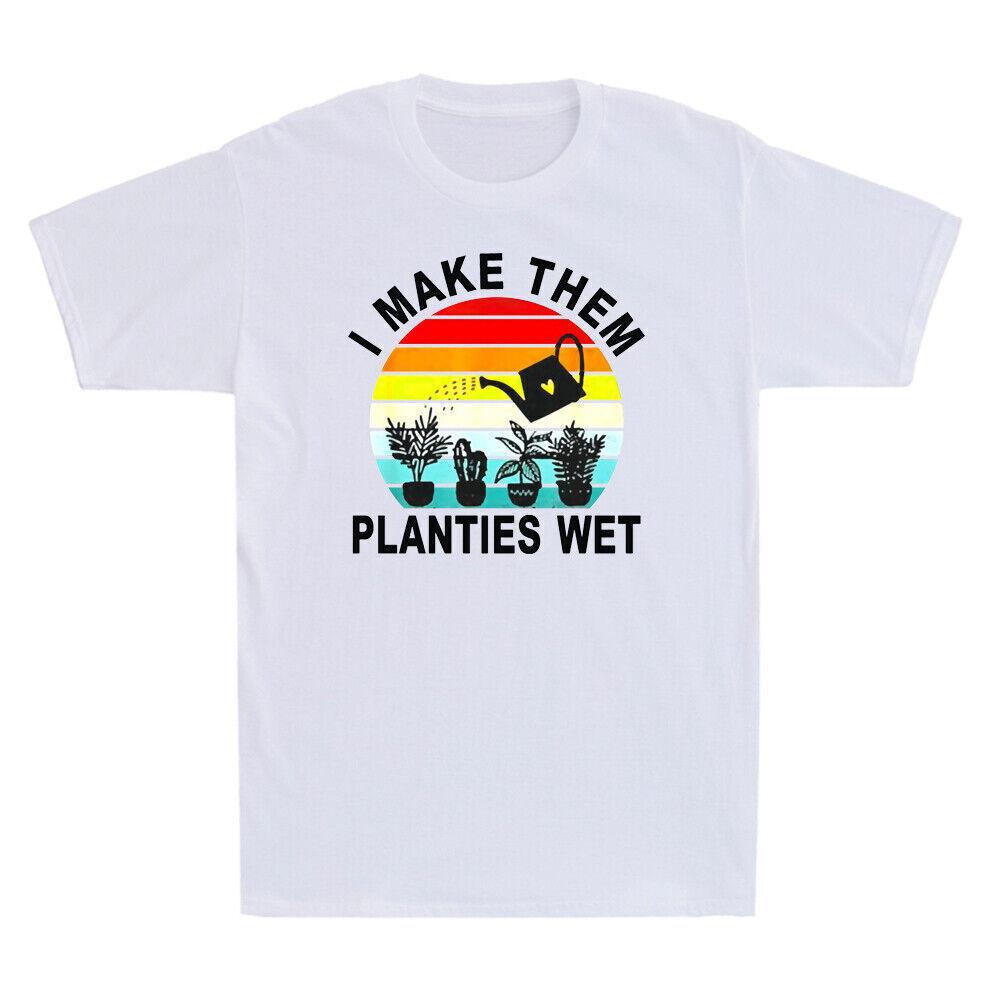 Gardener Gardening I Make Them Planties Wet Vintage Men s Short Sleeve T-Shirt S