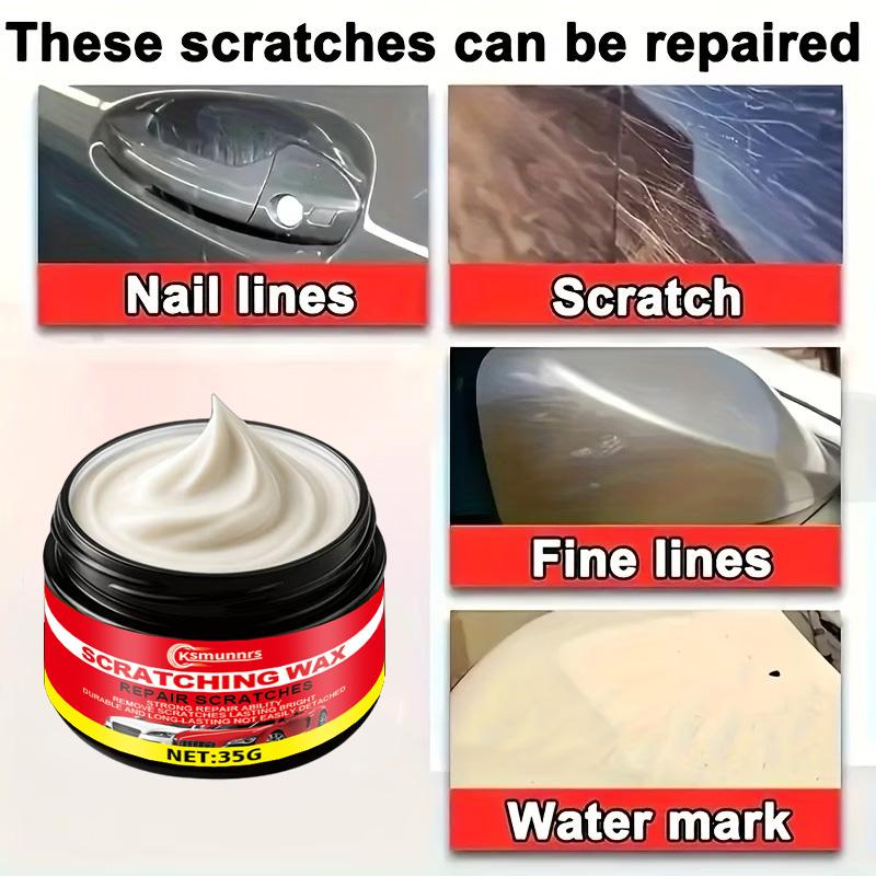 Car Repair Polishing Wax, Upgraded Car Paint Scratch Kit - Car Paint Renovation, Polishing and Brightening, Restores Gloss, Does