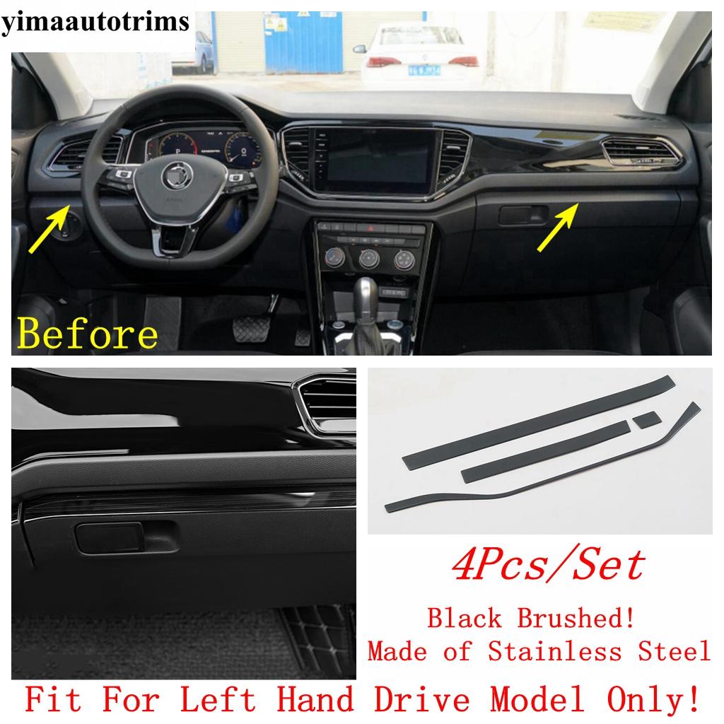 Dashboard Central Control Panel Strip Air AC Vent Cover Trim For Volkswagen T-Roc T Roc 2018 - 2025 Car Accessories Interior Kit