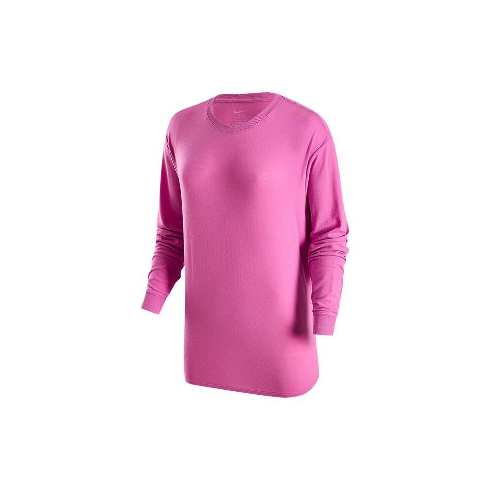 New Nike Drop Shoulder Sleeve T Shirt Women's Pink FN2818-675