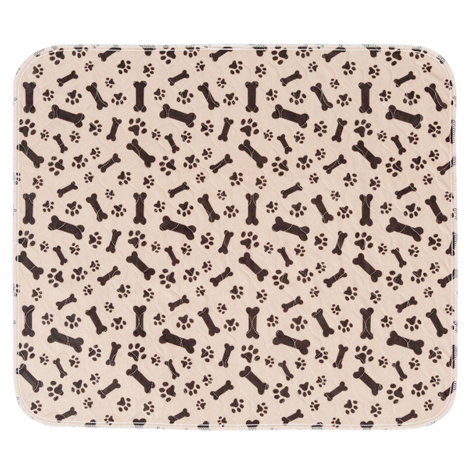 

Reusable PVC Washable Dog Pee Pad Leakproof Non-slip Blanket Mat Pet Puppy Pad for Playpen Crate Whelping Box Potty Training 40 60 коричневый