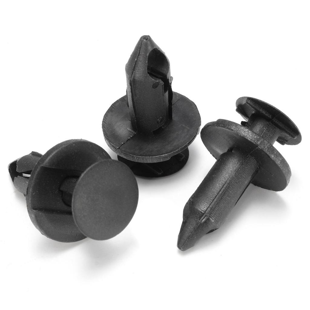 Black Plastic Front Splash Shield Repair Kit Clips Bolts Bumper