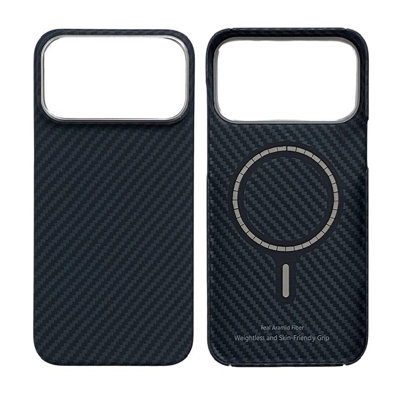 iPhone 17 Pro Kevlar Aramid Fiber Magnetic Case - Fingerprint Resistant
