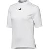 Adidas Golf Women's Half Sleeve Mock Neck Golf Shirt, White
