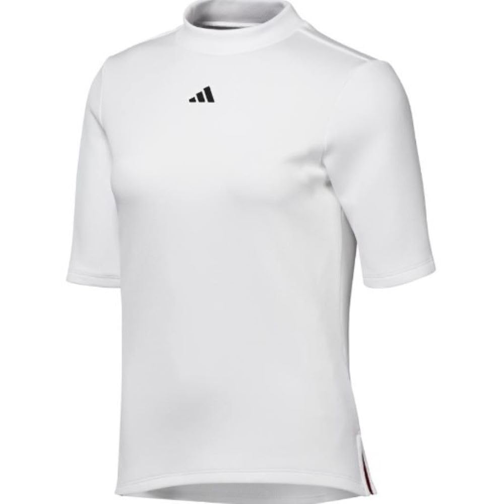 Женская гольф-рубашка Adidas Golf с коротким рукавом и воротником-стойкой, Белая