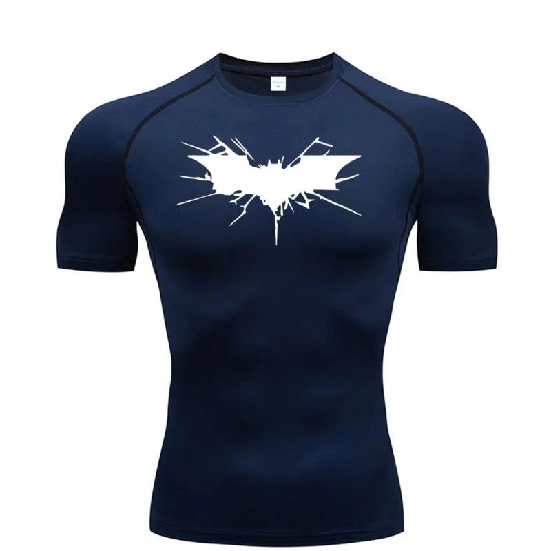 Compression Shirt Men's T-shirt Fitness Breathable Stretchy Moisture-Wicking Sweat Absorbing Tight Fit Sport Top Quick Dry Fitness Sportswear Clothing