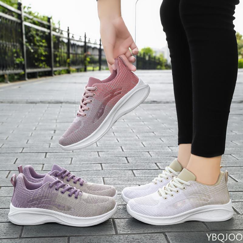Ladies Softsole Breathable Sneakers Women Light Running Shoes Mesh Comfort Sport Shoe Outdoor Lace Up Tennis Shoes  Mujer