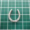 [Used] Pt900 Diamond Horseshoe Pendant Top / j59-6