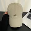 A Letter Embroidered Baseball Cap Women's Summer Soft Top Versatile Cap Outdoor Sunscreen Face Small Sun Hat