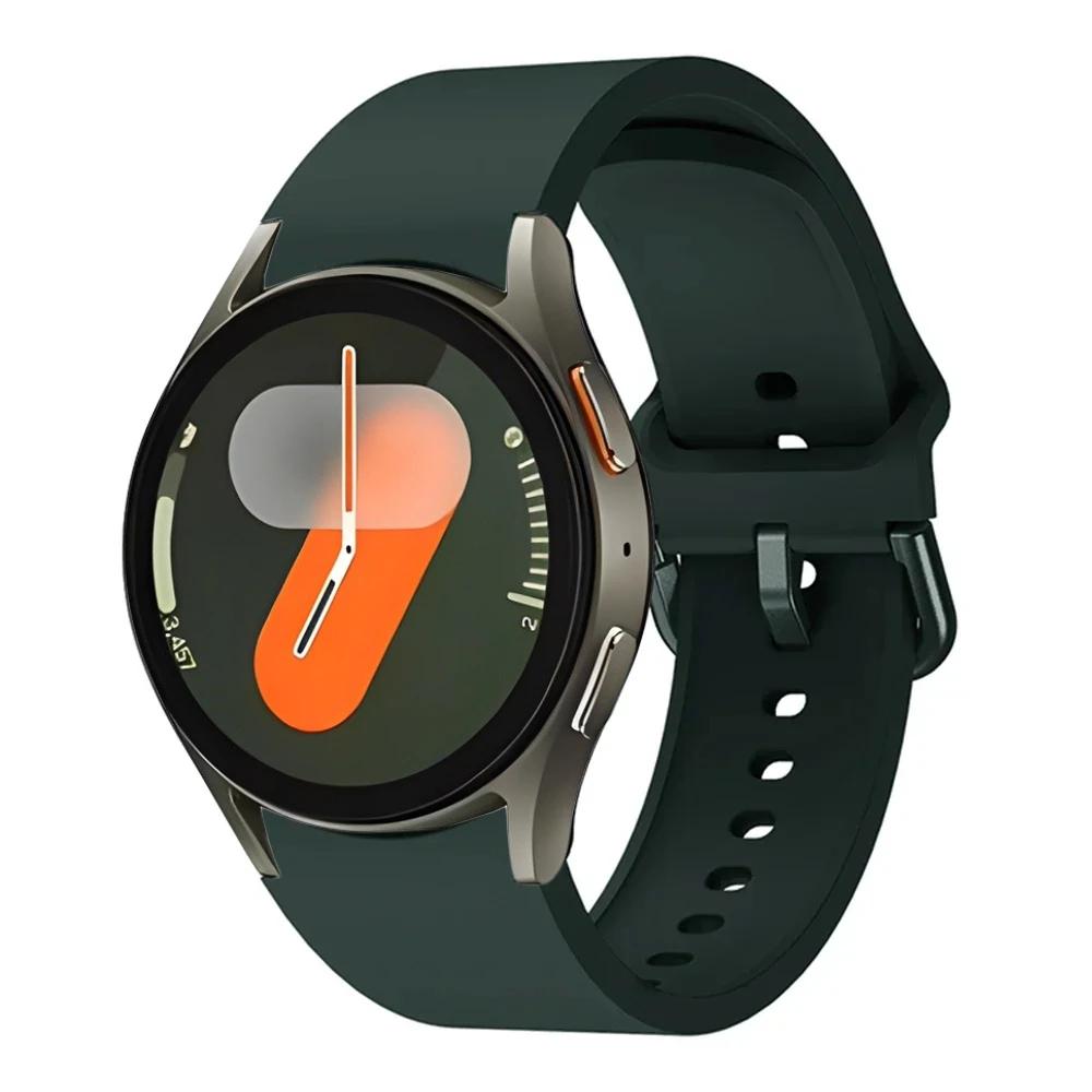 Oryginalny Silikonowy Pasek Do Samsung Galaxy Watch 7/6/5/4 44mm 40mm 5 Pro Sportowa Bransoleta Galaxy Watch 6 4 Classic 47mm 43mm Pasek