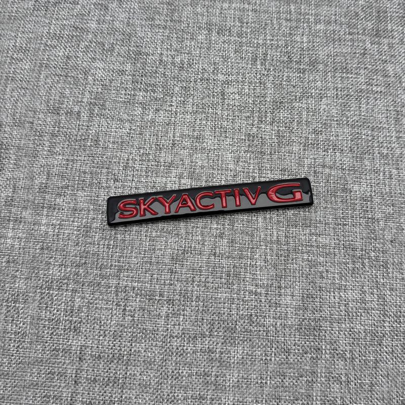 Mazda 3 Czarny Tylny Klapa Bagażnika "Czarny Wojownik" SKYACTIV Naklejka na Bagażnik