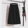 280g Women's High-Waist Imitation Cotton Skirt - Autumn/Winter, Plus Size, Slim Fit for Moms and Curvy Figures